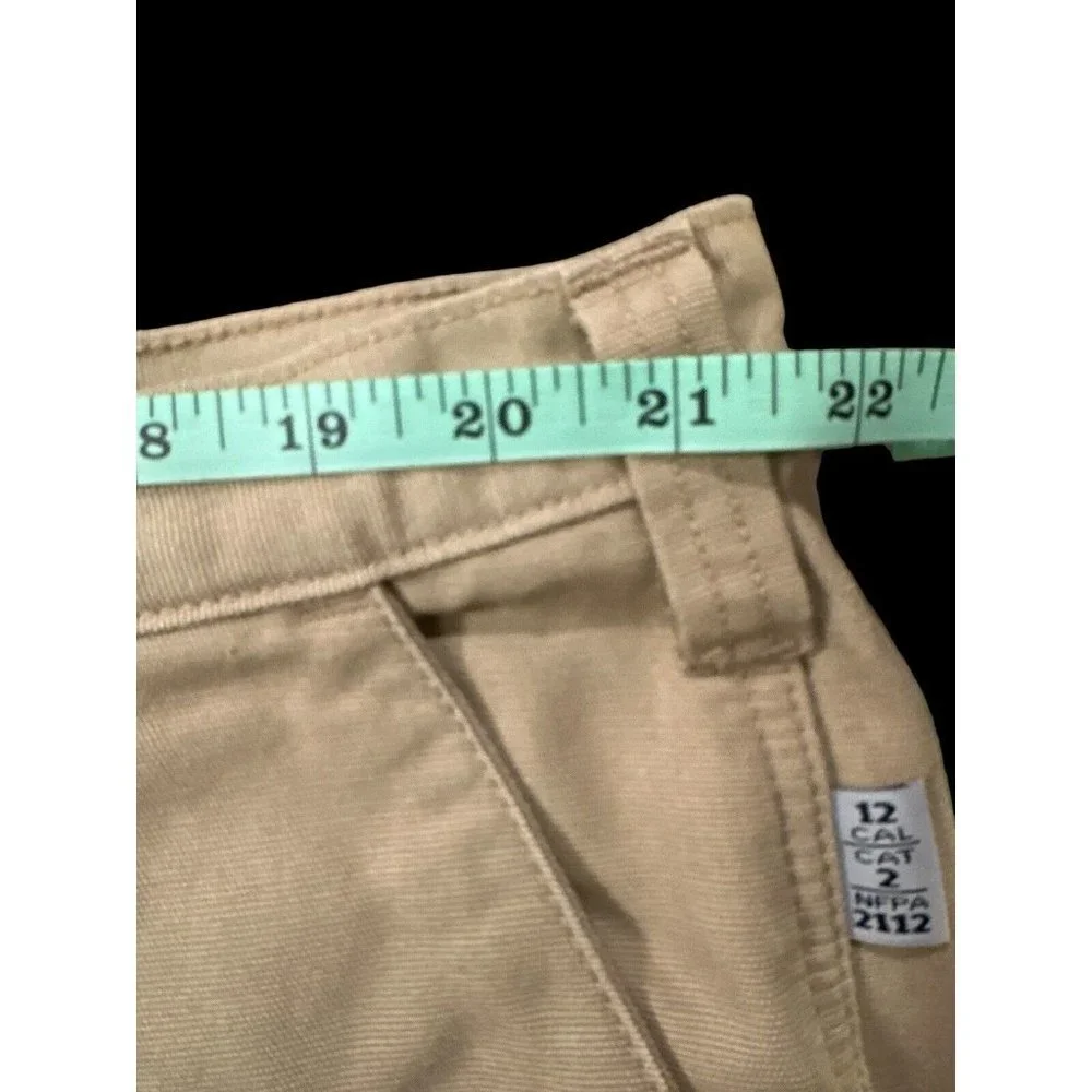Tyndale FRMC Khaki Canvas FR‎ Pants 15 CAL/CAT 2 Fire Resistant Mens 42 X30.